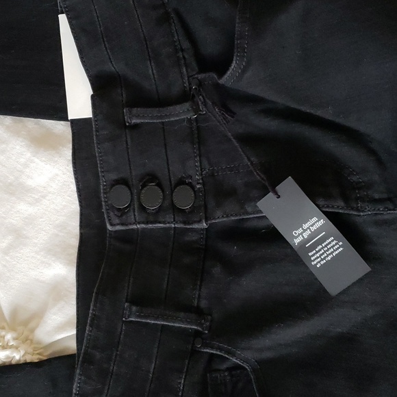 NWT Ann Taylor Skinny Sculpting High Waisted Black Jeans - Picture 8 of 11